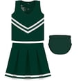 thumbnail image 5 of Creative Knitwear Hunter Green Cheerleader Uniform for Toddler and Junior Girls - 3 Piece Dress With Bloomers, 5 of 5