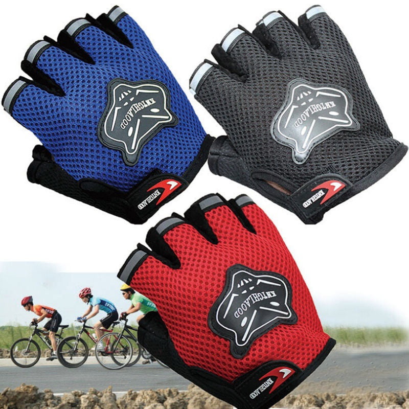 Climbe Outdoor Sport Bicycle Cycling Bike Half Finger Mesh Gloves Touch Screen 