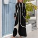 thumbnail image 4 of Vestido largo de fiesta con diseño geométrico retro 630 Vestidos de fiesta vestidos de fiesta mujer, 4 of 5