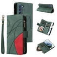 thumbnail image 1 of Compatible with Samsung Galaxy S21 FE 5G Wallet Case with Card Slots PU Leather Zipper Flip Folio Cover, 1 of 5