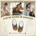 thumbnail image 7 of Rateoe Abstract Colorful Dripping Circles Print Women's Men's Cotton Knit Slippers Lightweight Memory Foam Indoor House Shoes with Anti-Skid Sole-46/47, 7 of 7