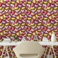 thumbnail image 3 of French Cafe Peel & Stick Wallpaper, Funny Sketchy Look Macaroons Repetitive Colorful Paris Treat Dessert, Self-Adhesive Living Room Kitchen Accent, 3 Sizes, White and Multicolor, by Ambesonne, 3 of 6