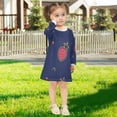 thumbnail image 7 of Strawberry Space Girls'long-sleeved dress Thickened A-dress Warm Dress Basic Shirt Party Dresses, 7 of 7