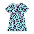 thumbnail image 4 of Einccm Girls Nightgowns & Pajamas - Princess Cute Printed Nightdress, Short-Sleeve Crewneck Loose A-Line Fit 3-12 Years, Soft Lightweight Loungewear, 4 of 6