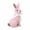 Pink B, variant on KCEHTA Easter Bunny Figurines Rattan Effect Resin Easter Rabbit Statues Farmhouse Spring Home Decor