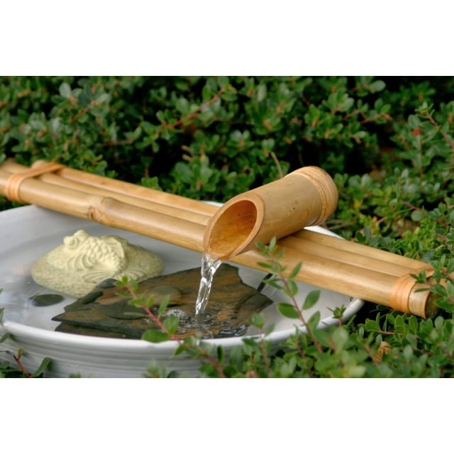 Bamboo Accents Three-Arm Spout And Pump Kit - 18"