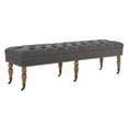 thumbnail image 6 of BELLEZE 62 Inch Button Tufted Top Ottoman Bench - Brooke (Dark Gray), 6 of 7