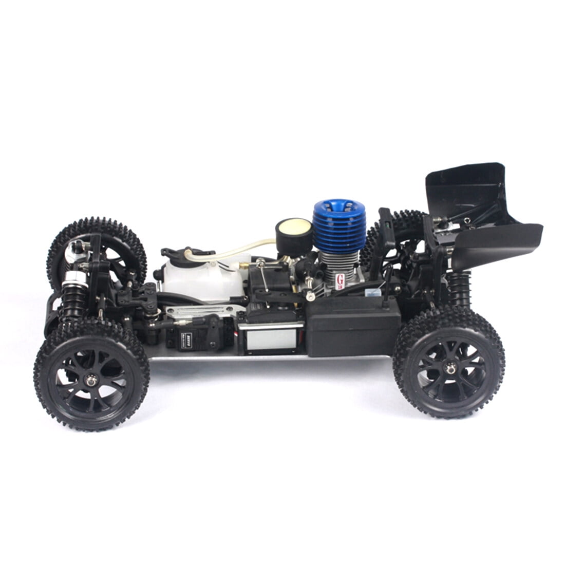 RH1006 1/10 Scale 4WD Nitro-Powered RC Off-Road Truck, 2.4G High-Speed Gas Powered Remote Control Car with FS-FT Controller & Force.18 Methanol Engine, RTR Version for Advanced Hobbyists