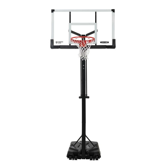 Lifetime 54-Inch Tempered Glass Portable Basketball Hoop with Mammoth Lift Adjustment & Ultra Rim - Model 90734-Outdoor Play