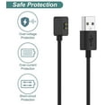 thumbnail image 2 of 2 Packs USB Cable Charger Compatible with Xiaomi Mi Smart Band 9 / Band 8 / Band 8 Pro/Redmi Watch 3 Active Cable - Charging Chord for Smart Watch - Black, 2 of 6