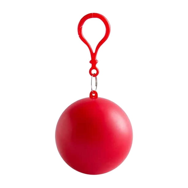 Impermeables de desechables Práctica de poncho con portátil para actividades al , apta para adultos, en caso de l rojo DYNWAVEMX Bola de poncho de PVC