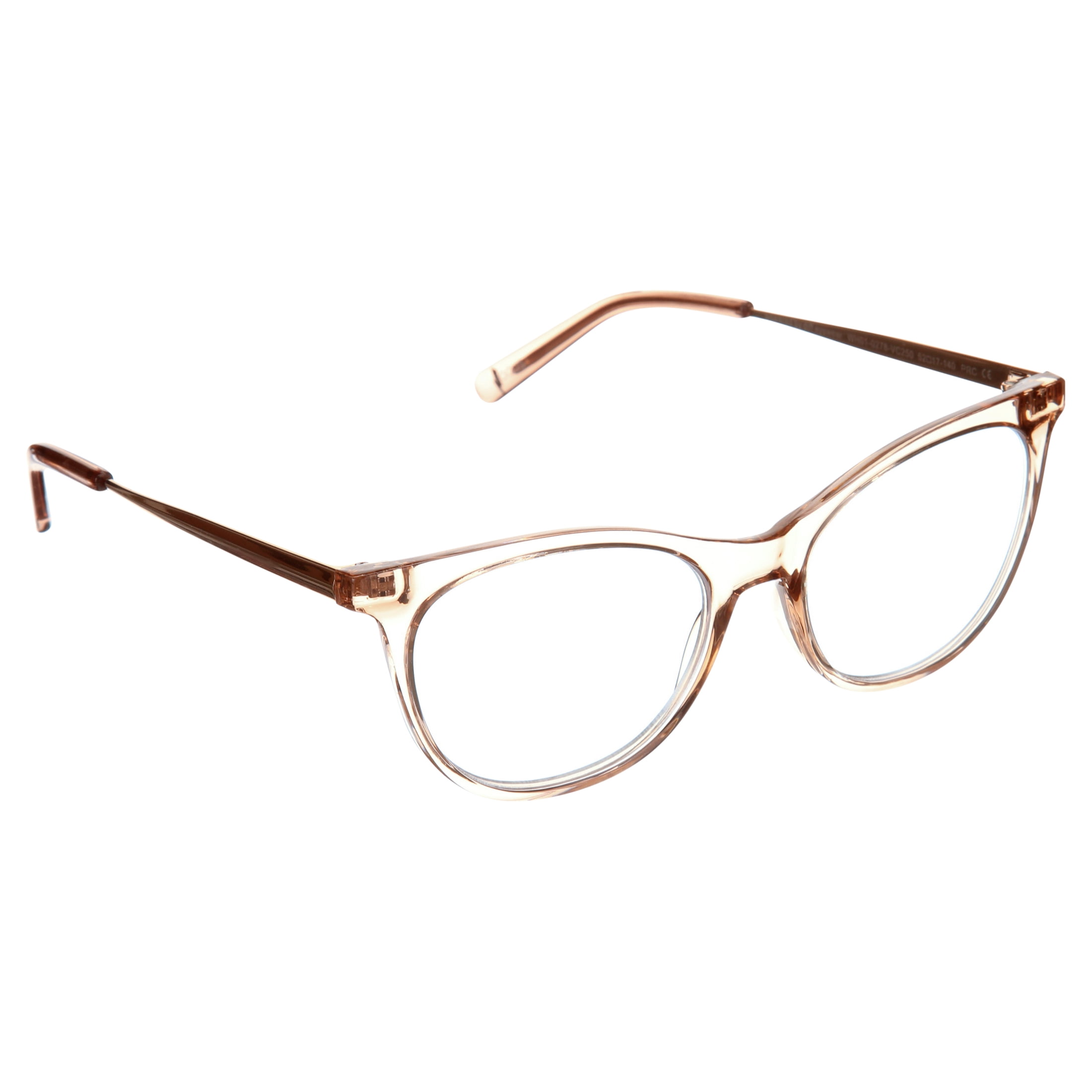 Women's Health Reading Glasses Focus Blue Light Blocking by DIFF Eyewear Vintage Crystal +2.5