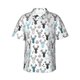 thumbnail image 1 of Fotbe Winter Art Blue and Black Moose Camisa Hawaiana para Hombre Unisex – Camisa Casual de Verano con Botones de Manga Corta de Algodón y Lino,Medium, 1 of 7
