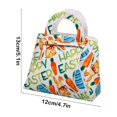 thumbnail image 3 of Tainini Easter Basket Felt Tote Bags with Handle Easter Eggs Hunting Candy Party Bags for Kids ,5.1x4.7in, 3 of 7