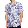 thumbnail image 4 of High Quality Hawaiian Shirts for Men Short Sleeve Aloha Beach Shirt Floral Summer Casual Button Down Shirts Blouses LCN7S7, 4 of 7