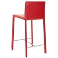 thumbnail image 7 of SAFAVIEH Jason 24" Counter Stool Set of 2 Red, 7 of 7