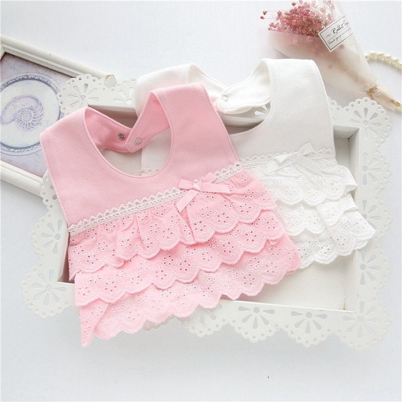 Princess Baby Girl Bibs Princess Lace Cotton Bandana Bib Feeding Saliva Towel Walmart Com Walmart Com
