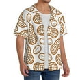 thumbnail image 2 of Kdxio Men's Hawaiian Shirt for Men Short Sleeve Shirt Peanuts7 Summer Casual Holiday Beach Button Down T-Shirts, 2 of 5