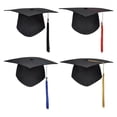 thumbnail image 4 of Graduation Mortarboard - Master's Fitted Black Cap Hat Accessory, 4 of 10