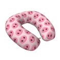 thumbnail image 2 of KLL Pig Nose Pattern Memory Foam Cervical Neck Pillow Versatile U-Shaped Pillows for Home/Office/Camping/Travelling/Soft Washable Cover, 2 of 8