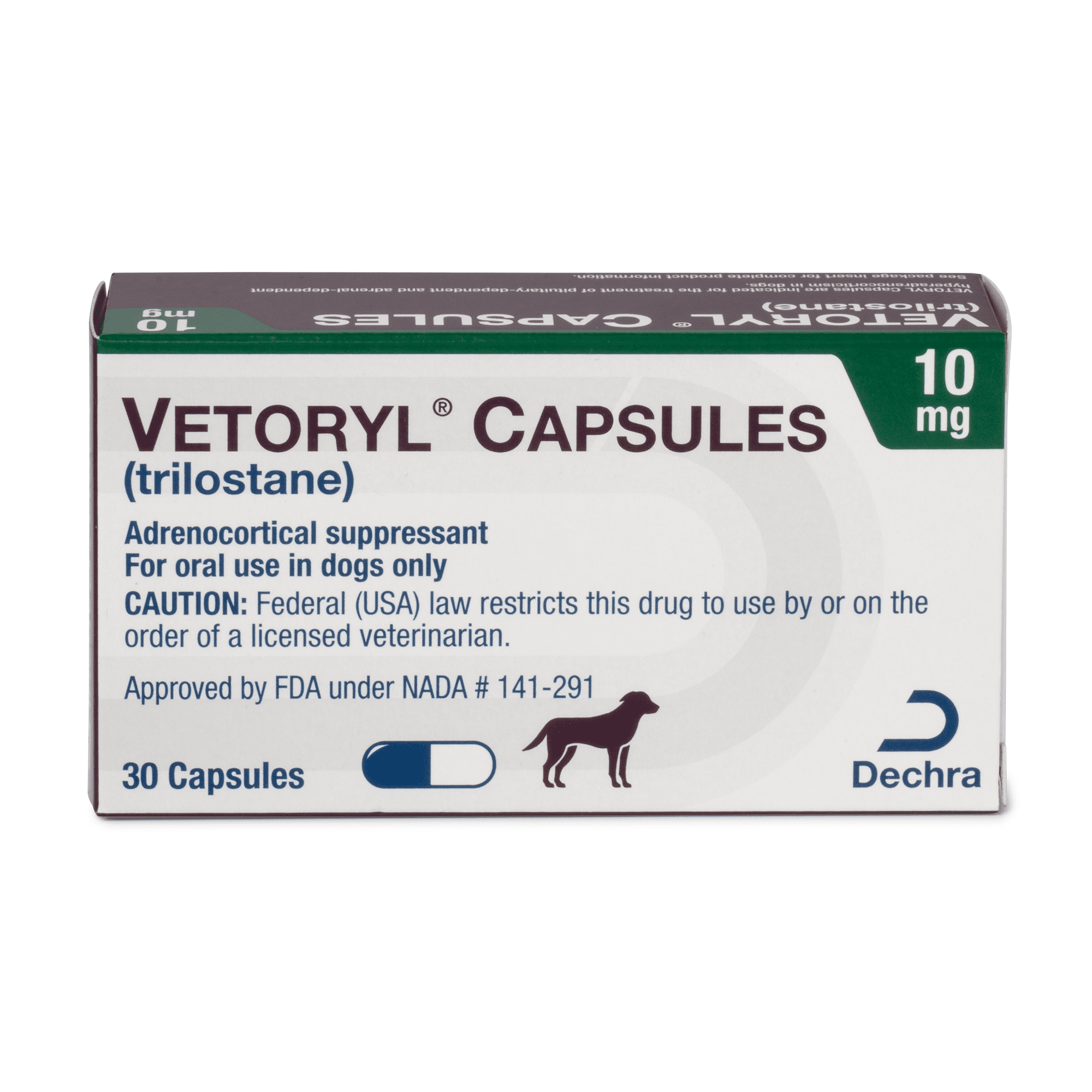 Vetoryl Capsules (Trilostane) 10mg, Treatment for Cushing's Disease in Dogs