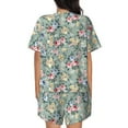 thumbnail image 6 of Sigee Rose Flowers for Sleepwear Casual Pjs with Pockets Women's Pajamas Sets Shorts 2 Piece Short Sleeve Lounge Sets X-Large, 6 of 9