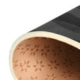 thumbnail image 6 of Black Wavy Textured Pattern Soft Polyester Area Rug 31''x20'', Non Slip, Memory Foam, Water Absorbent, 6 of 7