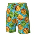 thumbnail image 4 of Fuzoiu Pineapple Print Men's Beach Shorts,Men's Swim Trunks,Quick Dry Board Shorts with Pockets,Men's Bathing Suits for Surfing, Running, and Casual Wear-Medium, 4 of 6