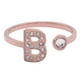thumbnail image 1 of Anillo de Mujer Inicial Letra LuckyLy, Oro Rosa 18k y Zirconia Cúbica, Modelo Layla rosa UNITALLA, 1 of 6