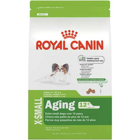 SIZE HEALTH NUTRITION X-SMALL Aging 12+ dry dog food, 2.5-PoundHighly digestible proteins and precise levels of various fibers help to regulate.., By Royal