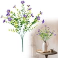 thumbnail image 2 of Artificial Silk Flower, Ongmies 35" Artificial Morning Glory & Plant Hanging Decor – Outdoor/Indoor, Perfect for Porch, Garden, Patio & Home, Artificial Fake Flowers, 2 of 4