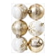 thumbnail image 2 of 6 piezas de bolas de Navidad decorativas de color negro, dorado, blanco, rojo y azul, adornos colgantes para árbol de Navidad 2024, 2 of 5