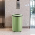 thumbnail image 6 of 10.6 Gallon Stainless Steel Open Top Trash Can for Kitchen Office Commercial Green, 6 of 6