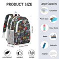 thumbnail image 6 of I Love My Dogs Art Backpack for School,Cute School Bag,Schoolbag with Adjustable Shoulder Straps & Padded Back,15"x11.42"x5.5", 6 of 6