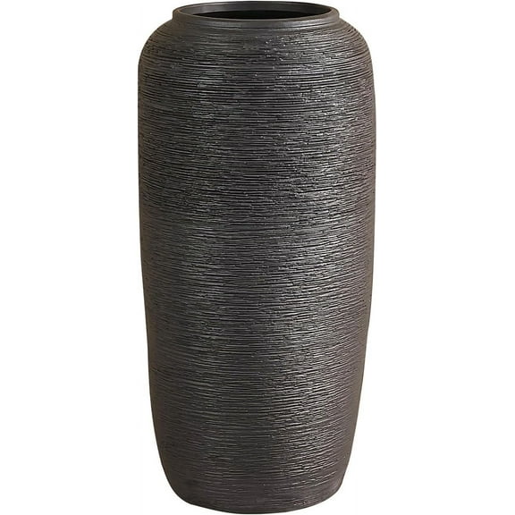 Large Ceramic Vase, 15.7 Inch Tall Floor Vase, Rustic Terracotta Decorative Flower Vase Big Farmhouse Vase for Home Decor, Living Room, Office, Bedroom, Table Centerpiece Decoration