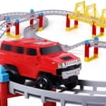 thumbnail image 3 of 75PCS Race Car Track Toy Set Interactive Race Track Playset Flexible Tracks Toy, 3 of 10