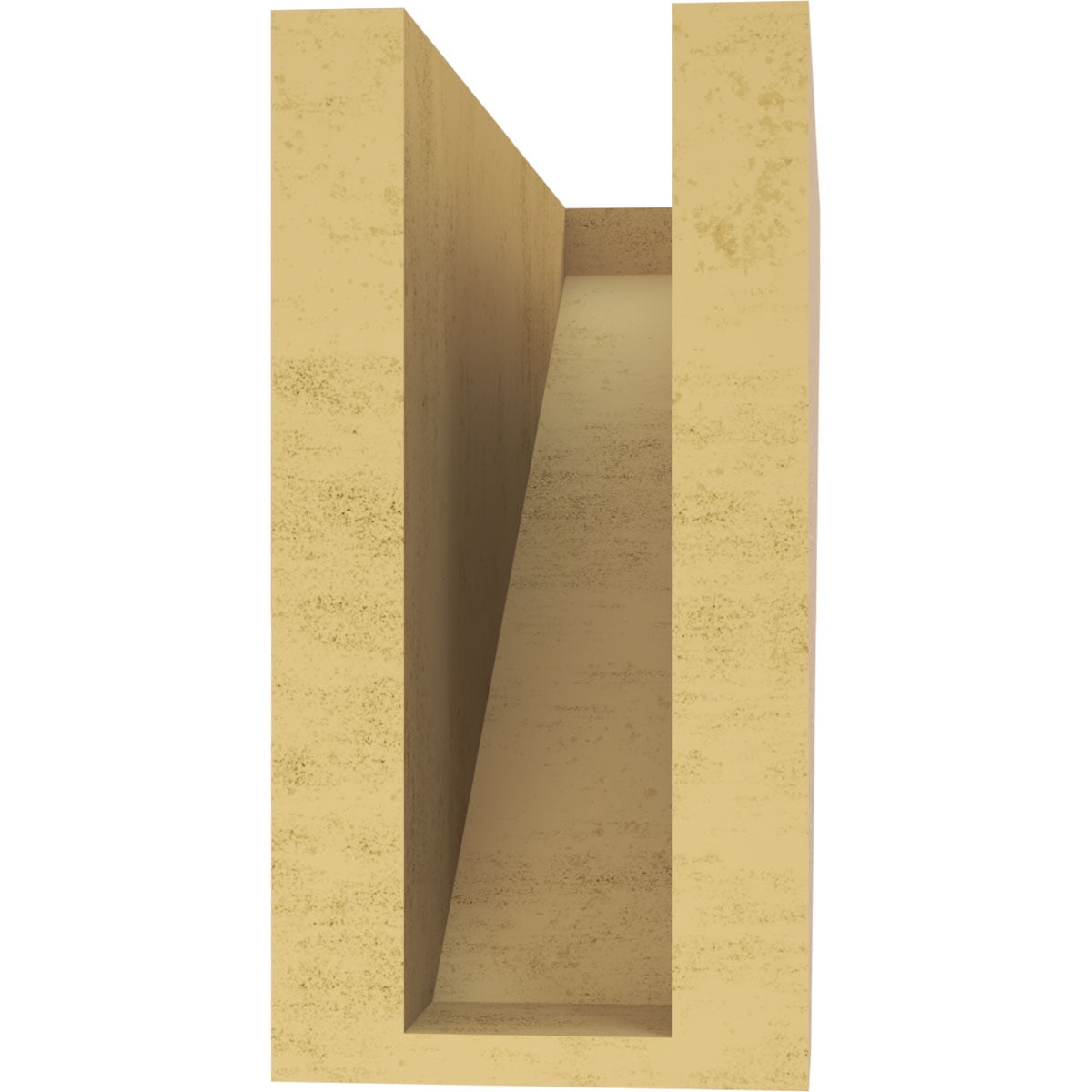 4"W x 12"D x 8"H Classic Concord Rough Cedar Woodgrain TimberThane Corbel, Primed Tan