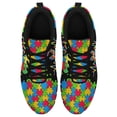 thumbnail image 2 of Autism Shoes Women Men Running Sneakers Autism Awareness Puzzle Print Tennis Walking Shoes Black Size 11.5, 2 of 5