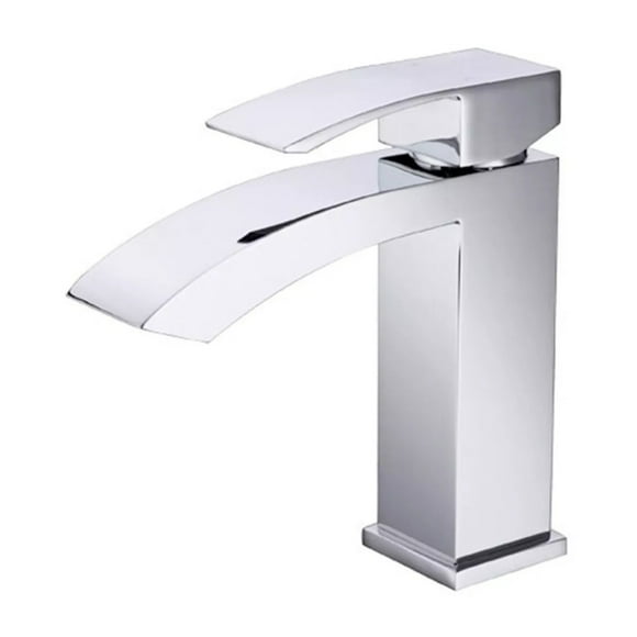 Monomando Lavabo De Cascada Rubinett Latón Solido 17cm Acero Inoxidable 304