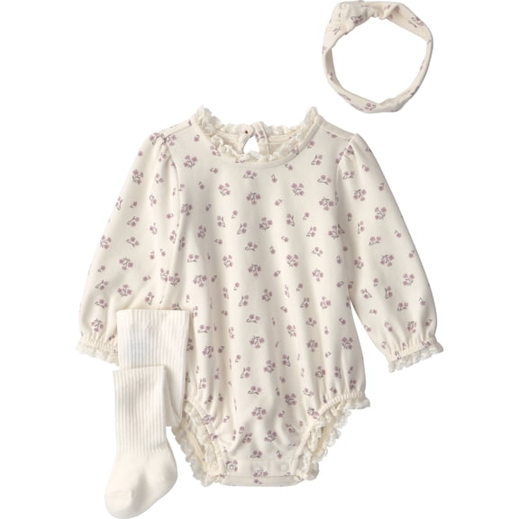 Carter's Child of Mine Baby Girl Bubble Outfit Set, 3-Piece, Sizes 0/3-24 Months