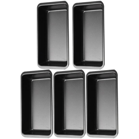 5pcs 6 Inches Rectangular Oven Toast Box Cake Baking Pan Non-stick Bread Baking Tray Household Bakeware Toast Mold for Home Kitchen