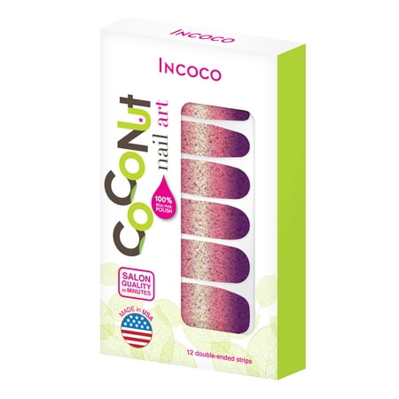 Coconut Nail Art by Incoco Nail Polish Strips, Cosmic (Best Nail Polish Strips)