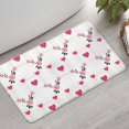 thumbnail image 2 of Pioneer Flower Floral Print Pattern Bathroom Rugs Mat, Non Slip Microfiber Bathroom Rug with Rubber Backing, Soft Mats for Bathroom Floor Tub Shower, 17"x30", 2 of 5