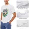 thumbnail image 6 of Hanmun Hand-Drawn Men's Print Vintage T-Shirts Short Sleeve Crew Neck Casual Size S-3XL USA, 6 of 9