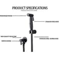 thumbnail image 2 of Stainless Steel Toilet Bidet Sprayer, Bidet Sprayer Kit, Faucet Sprayer Shattaf Toilet Sprayer (black), 2 of 5
