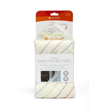 handy towel stick circle em natural kitchen walmart