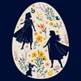 thumbnail image 2 of Boy's Frozen Easter Egg Silhouettes  Graphic Tee Navy Blue Small, 2 of 4