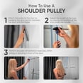 thumbnail image 4 of GHSDFBB Shoulder Pulley Over the Door Physical Therapy System | Rotator Cuff Exerciser | Exercise Pulley for Shoulder Rehab | Over the Door Exercise Pulley System for Shoulder Physiotherapy, 4 of 6
