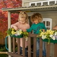 KidKraft Cozy Escape Wooden Outdoor TwoStory Playhouse with Slide
