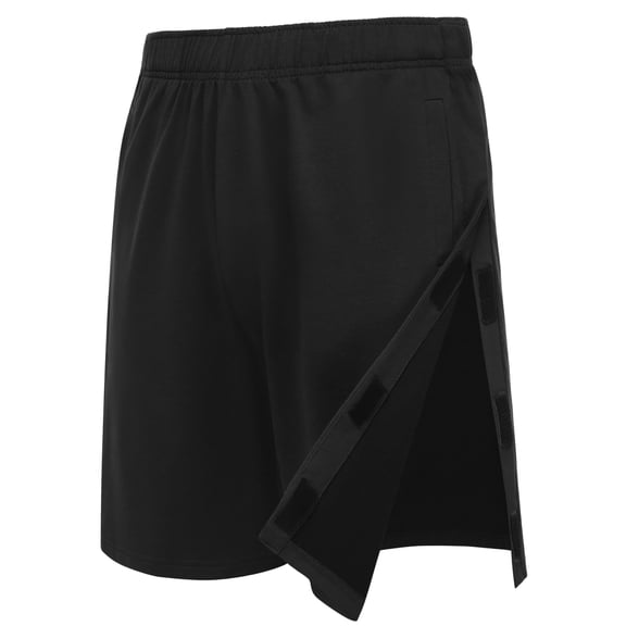 Unisex Tear Away Shorts 9" Snap On Athletic Shorts Cotton Post Knee Hip Surgery Recovery Lounge Short with Pockets